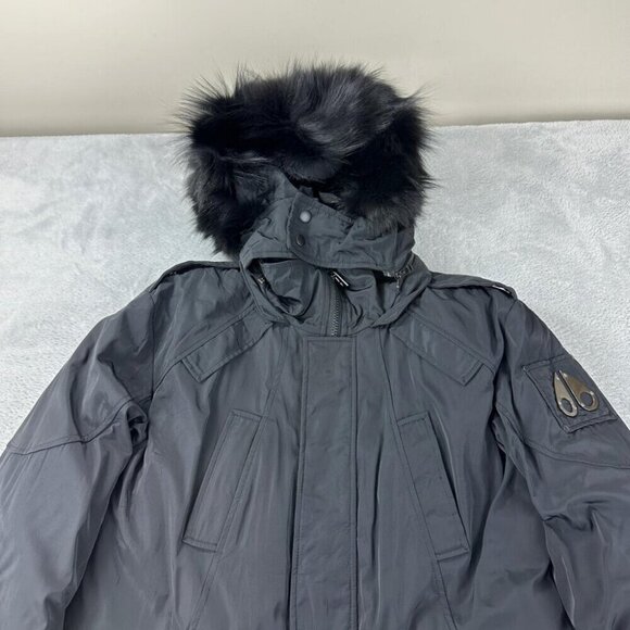Moose Knuckles Black Down Jacket Men's Size M - Picture 3 of 16